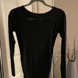 Black Long Sleeve slinky dress